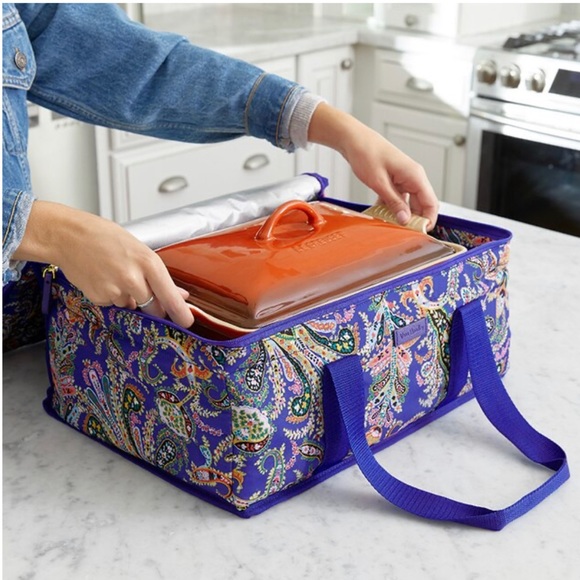 NWT Vera Bradley Blue Casserole Carrier - Picture 5 of 6